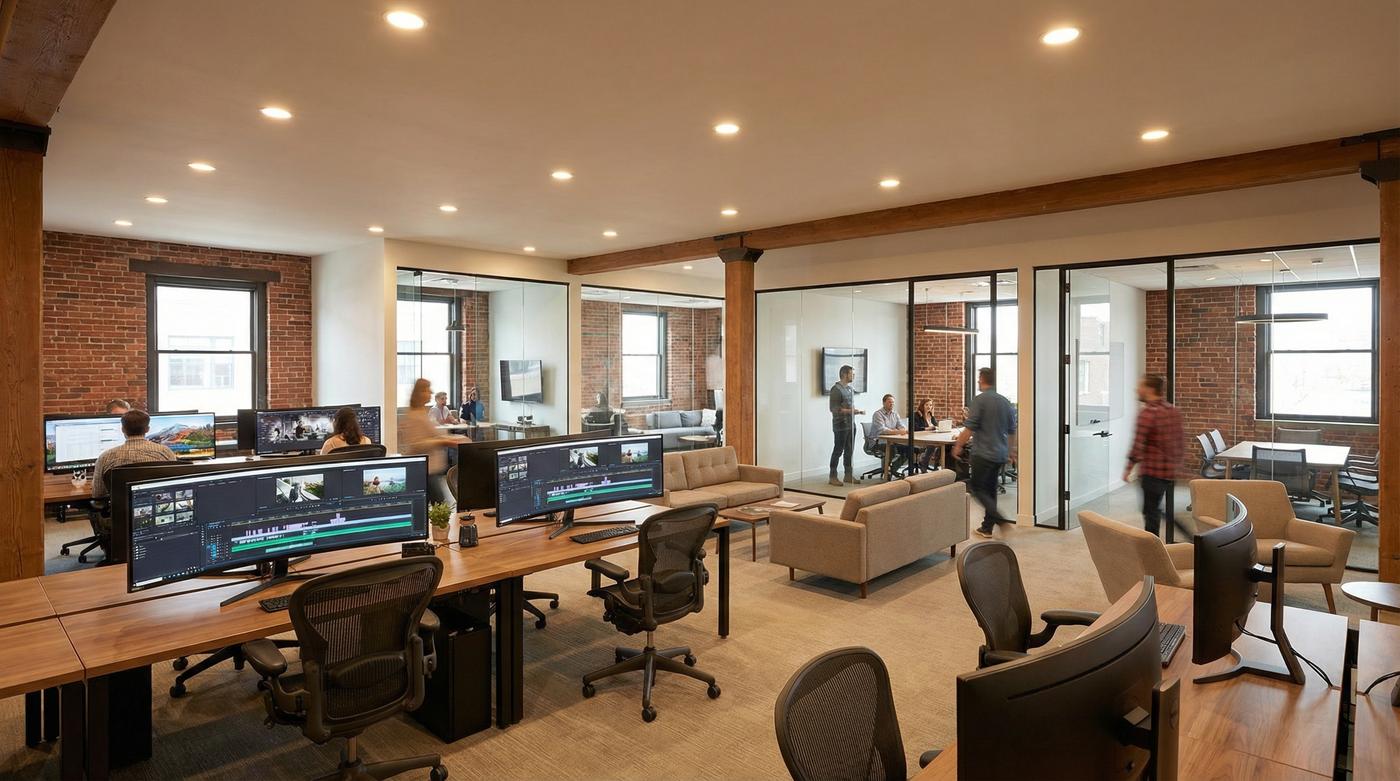 四虎传媒公司办公环境